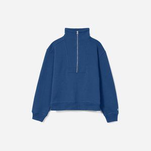 The Track Half-Zip in Deep Blue